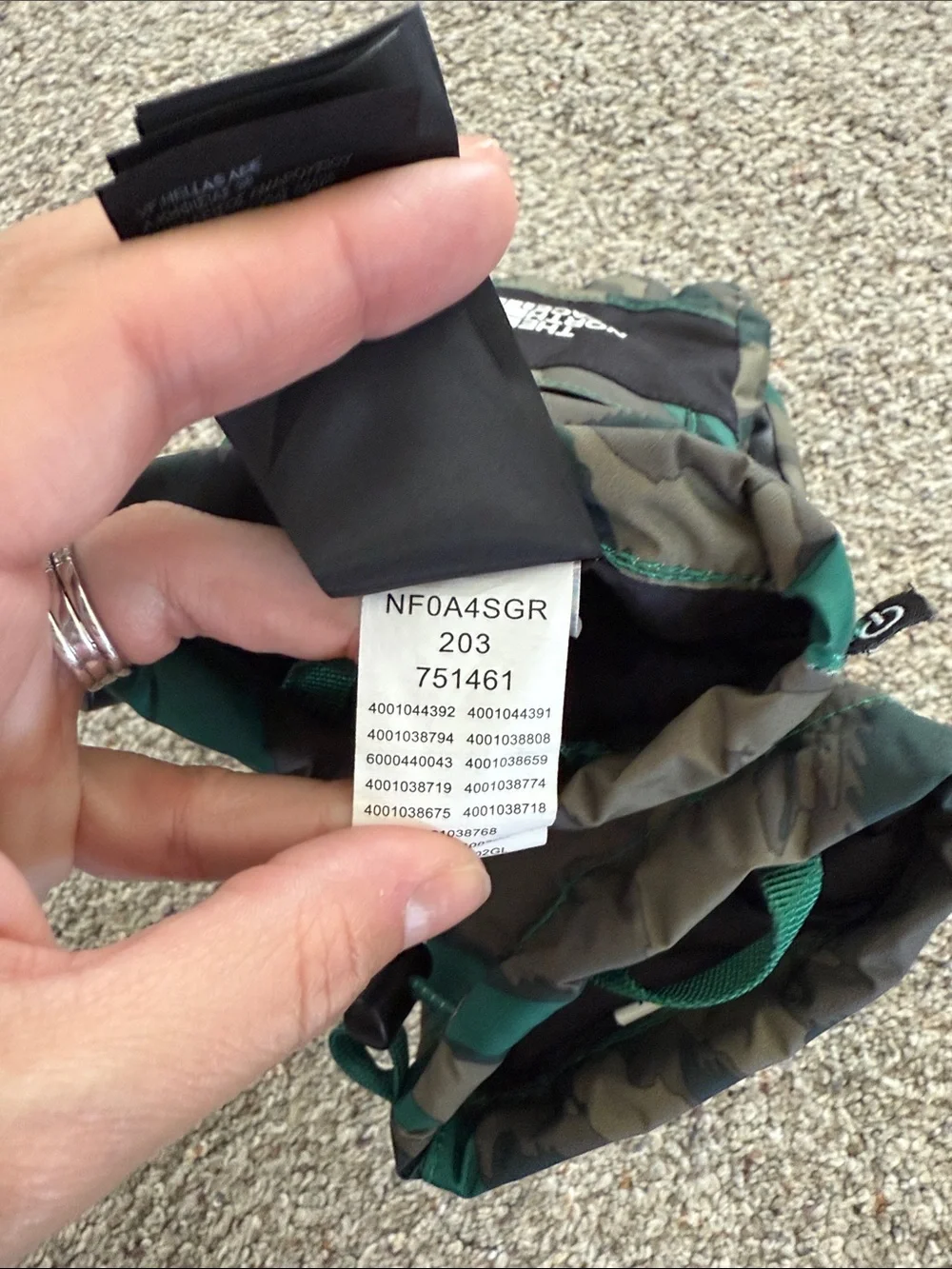 The North Face Kids Montana Futurelight Etip Green/Olive Camo Winter Glove Med